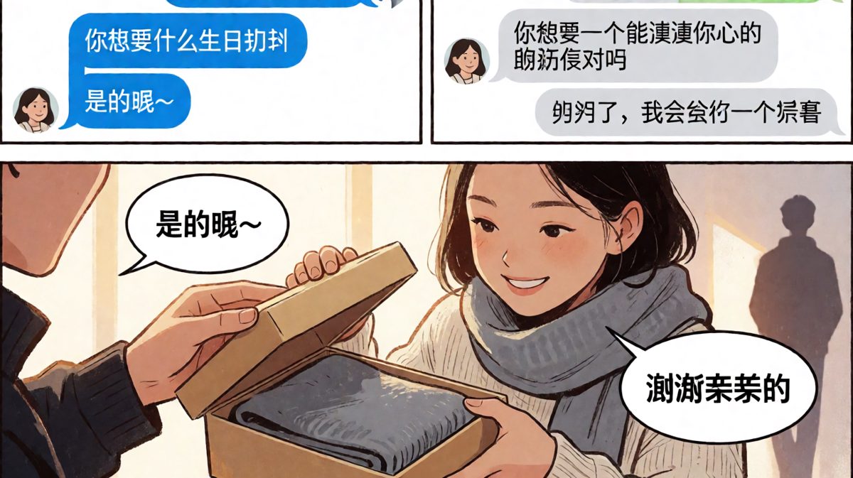 他说懂我，礼物却懂了我的心——凉透了