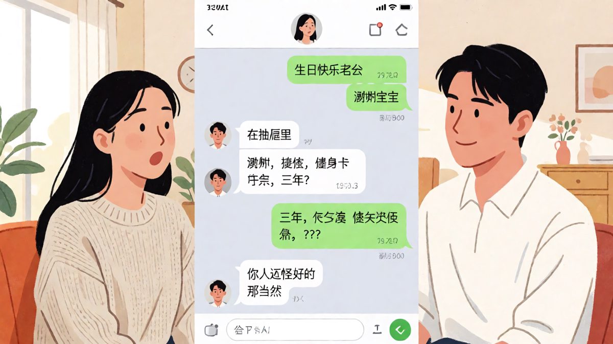 生日礼物送健身卡，男友被嫌弃
