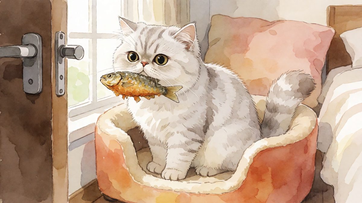 猫咪：我的秘密零食，谁也别想抢！