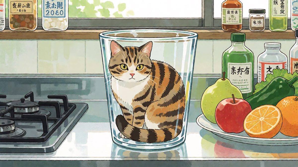 如果装满就塞不下了，但如果刚好合适……那就是猫生巅峰！