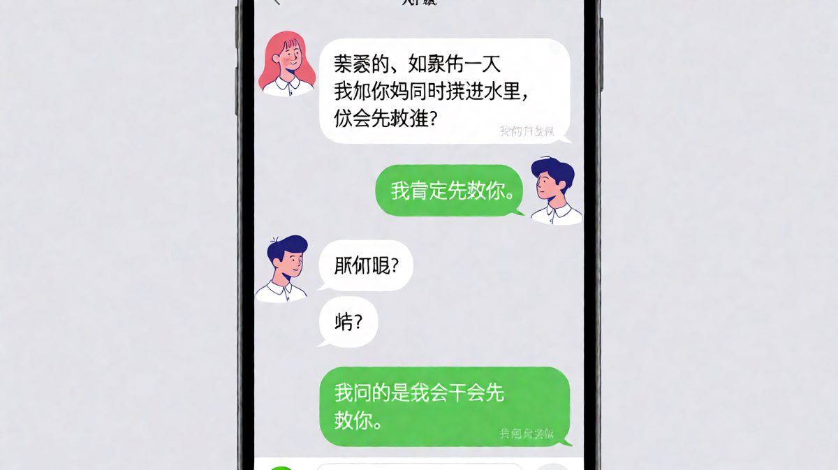 女生反手一个灵魂拷问，男生当场CPU烧了