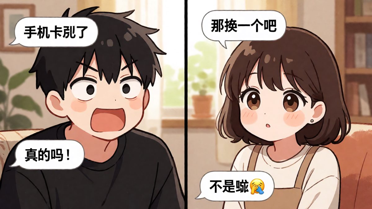 男生假装手机卡想换新，套路失败现场