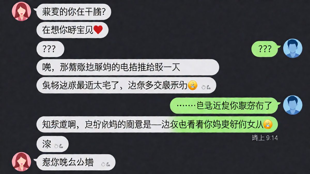 查岗失败反被将一军，男方瞬间从甜言蜜语滑入深渊。