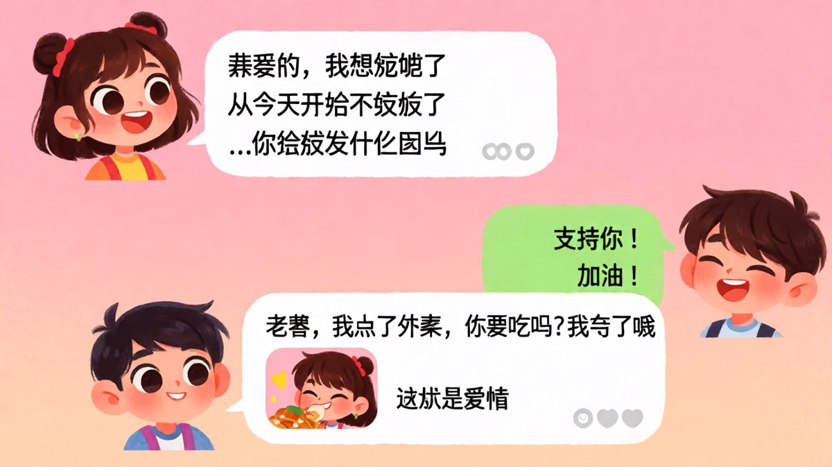 减肥约定最后变成两个人一起点外卖