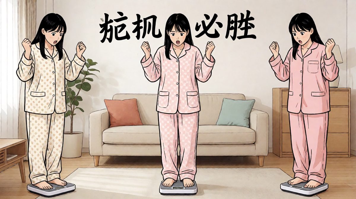 周一清晨，被体重秤上的数字惊醒，主人公痛下决心要减肥。