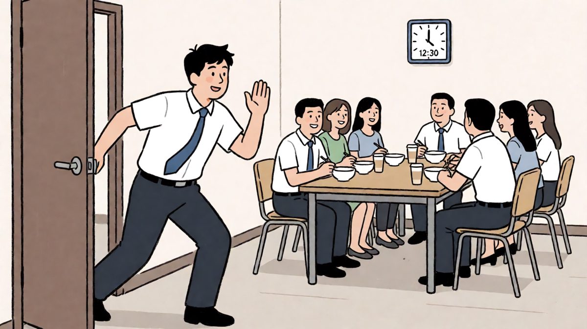 冲到公司发现——原来现在才中午十二点半……