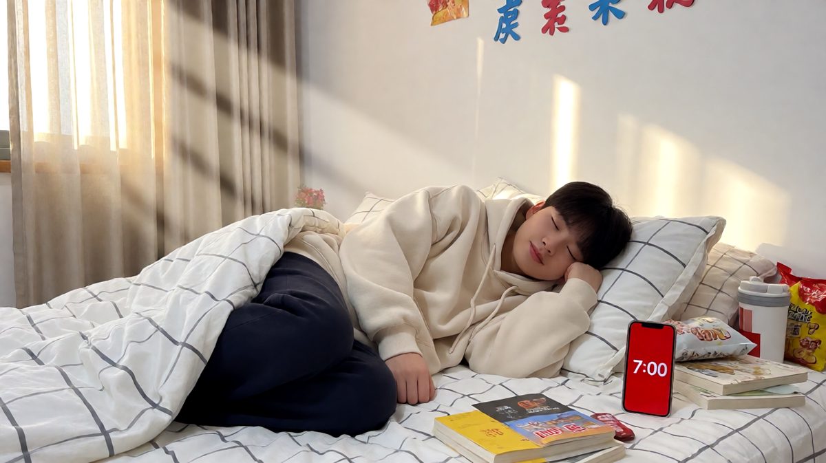 闹钟狂响，我选择继续睡