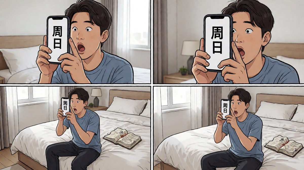 周日深夜，发现唯一完成的计划是'刷到断电'。