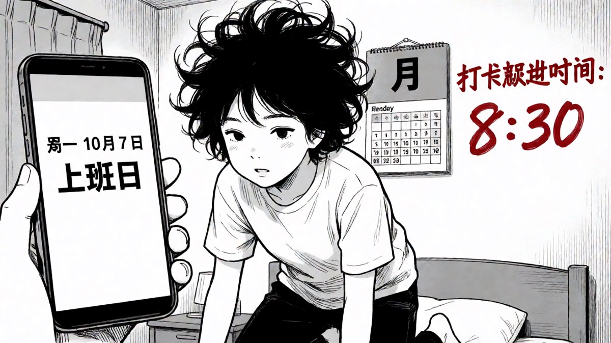 惊觉今天是周一！要迟到了！
