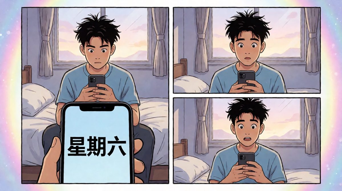 猛然想起今天是周六不用上班