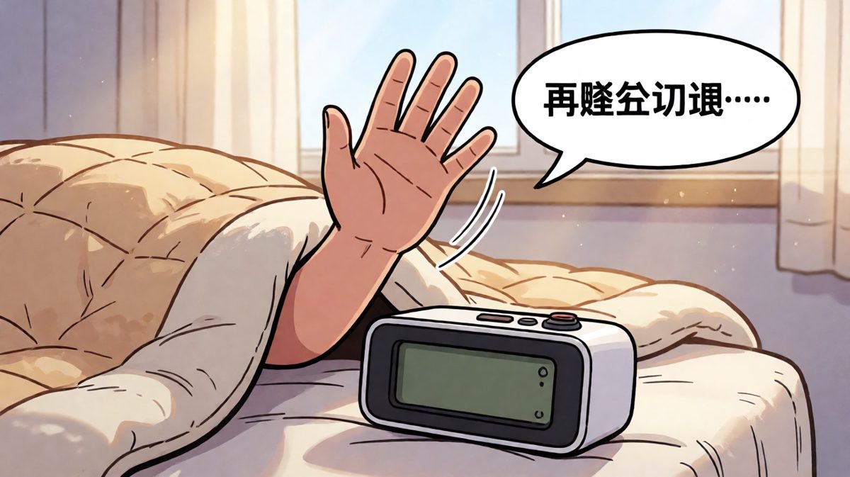 关掉闹钟的手速，是人类最本能的反应。