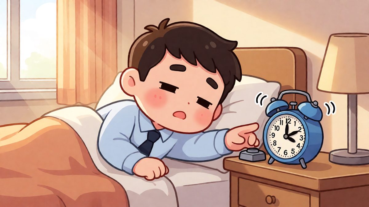 闹钟响了，继续睡