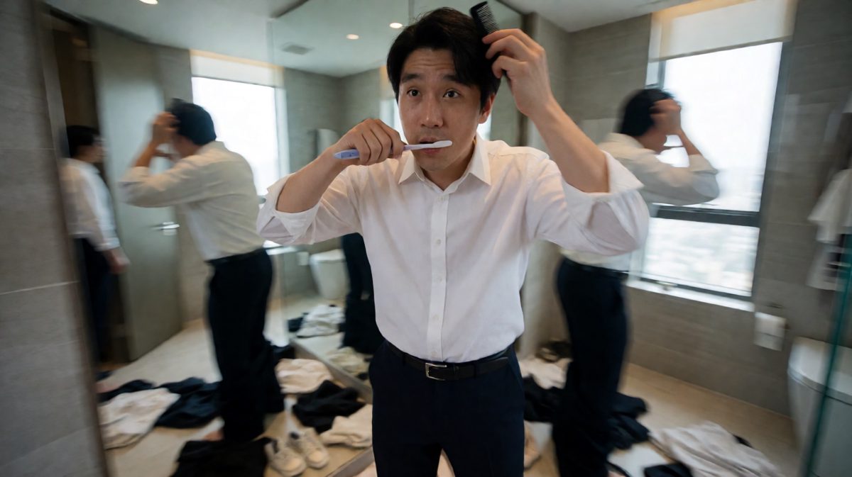 极限洗漱中！