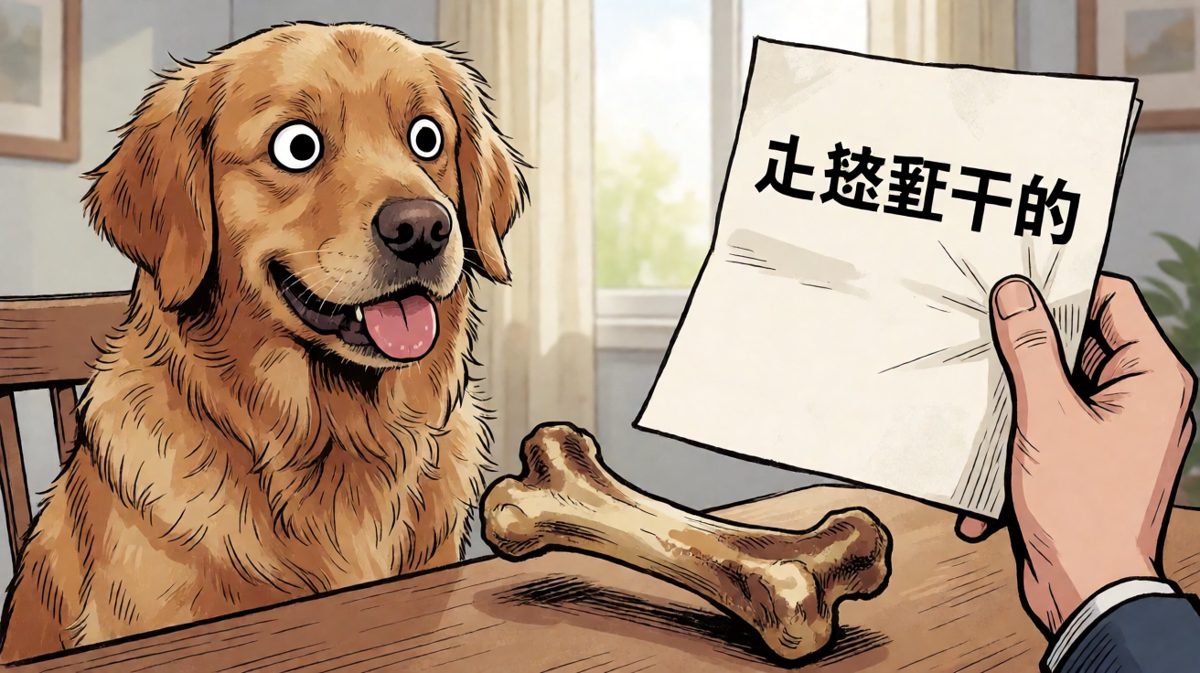 狗：不是我，是骨头先动的手