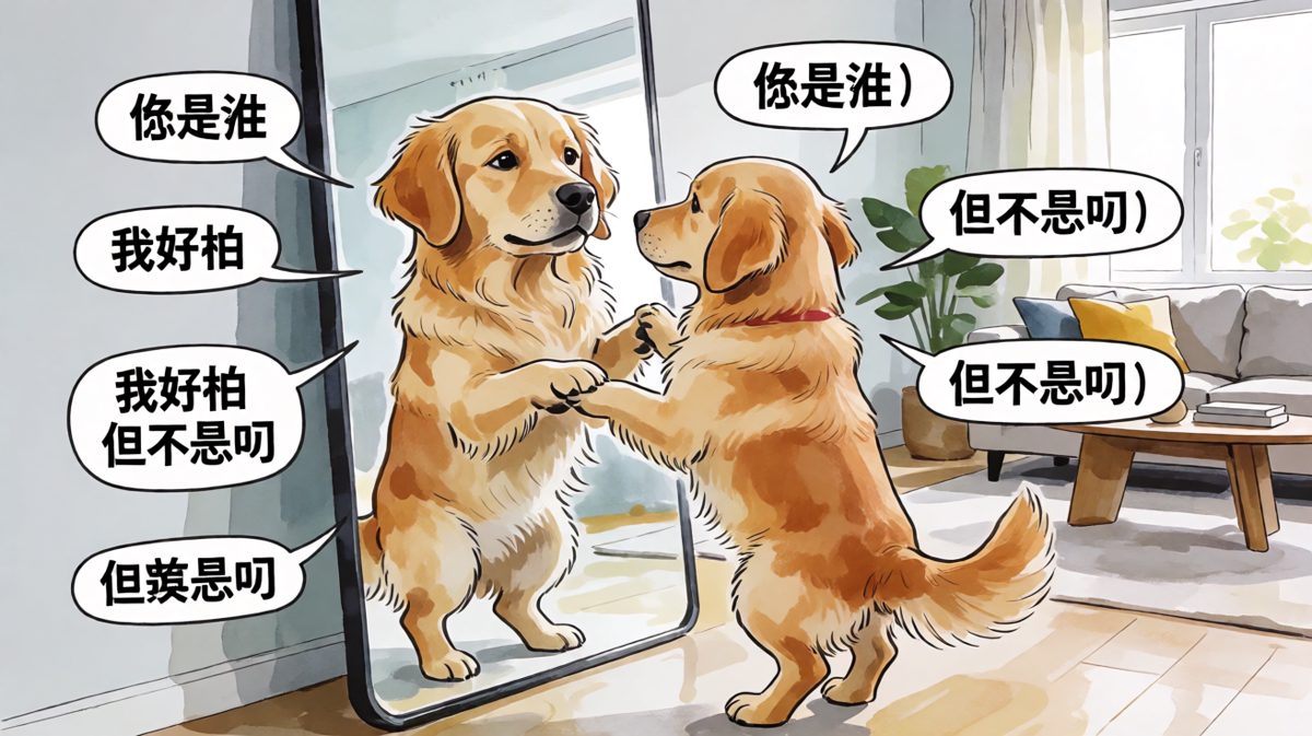 原来我家狗长得这么凶，我自己都吓到了