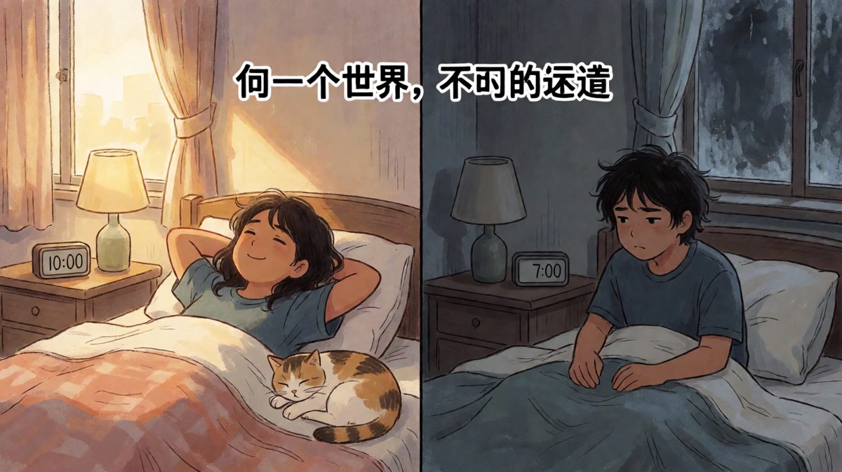 周末的我和工作日的我，隔着一整个地球