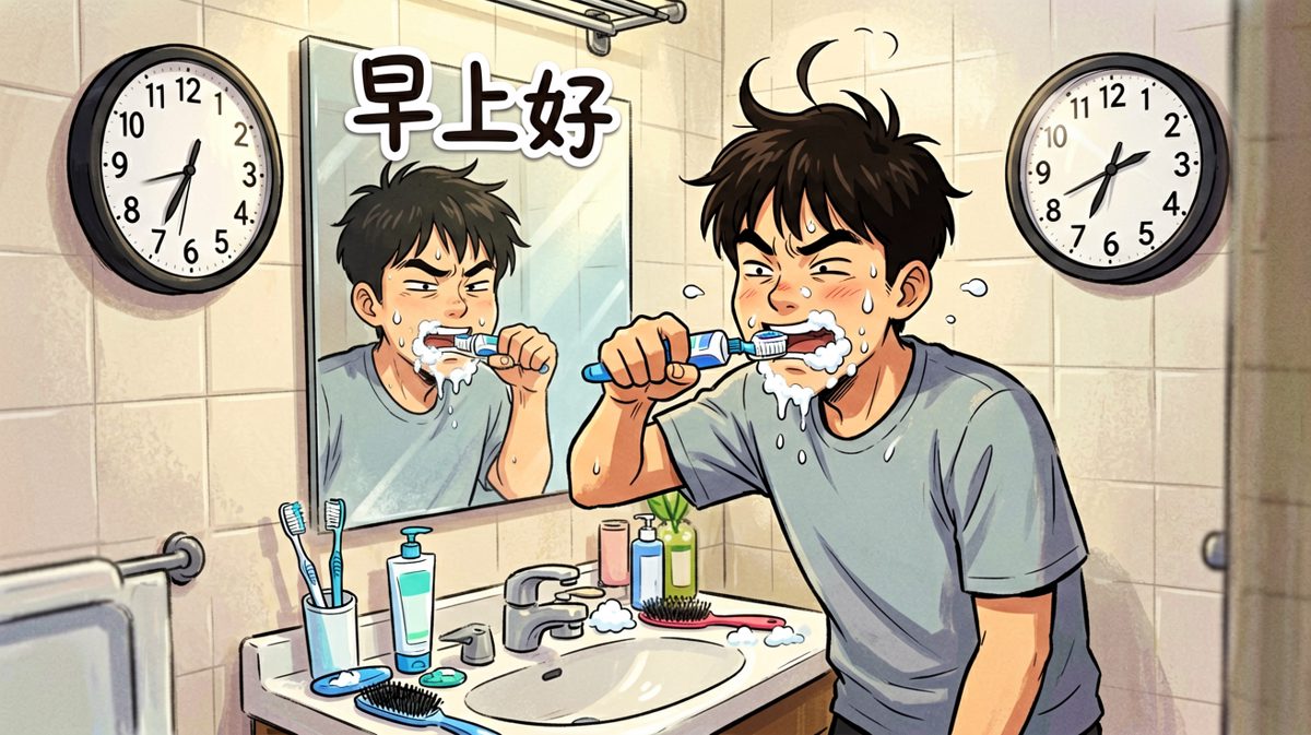 极速洗漱，人生地最慌乱的时刻