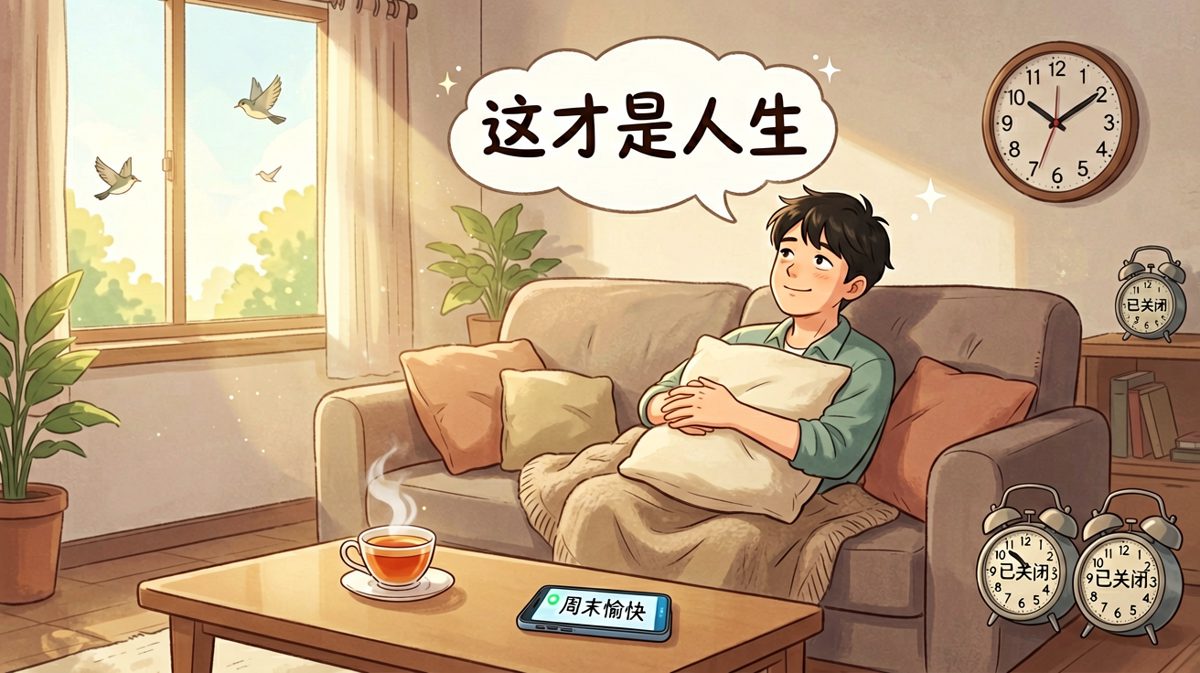 原来今天是周末，幸福来得太突然
