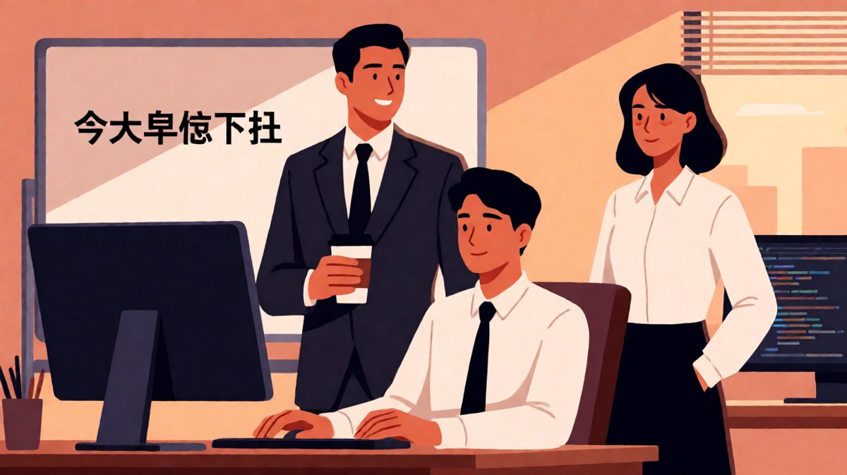 老板画大饼：'今天辛苦了，早点回家！'