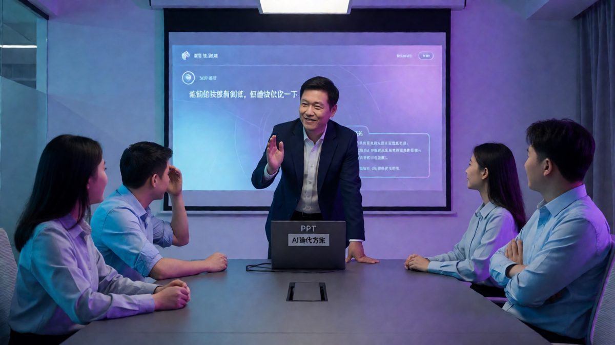 老板用AI：'它说我的方案很有潜力！'