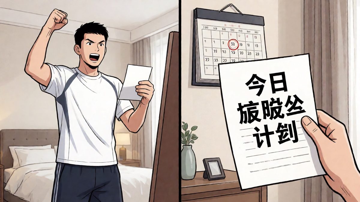 雄心壮志：我要改变！从今天开始减肥！