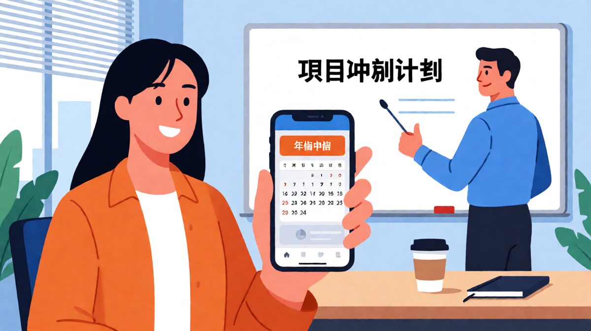 员工：我想休年假。老板：批了！明年这个时候别忘了就行。