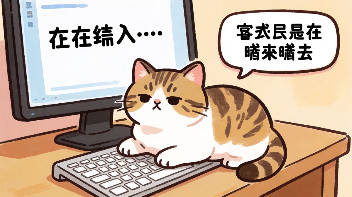 对方正在输入...实际上是在尿尿。