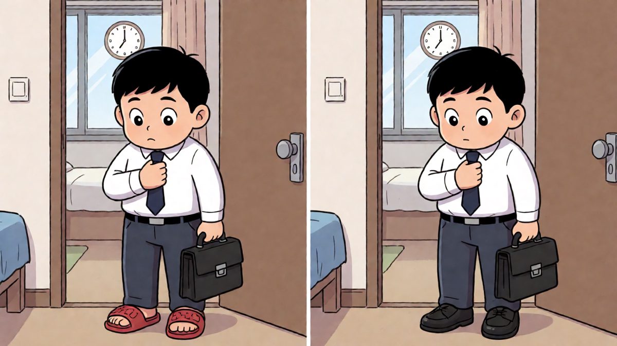来不及了，随便穿穿就走！