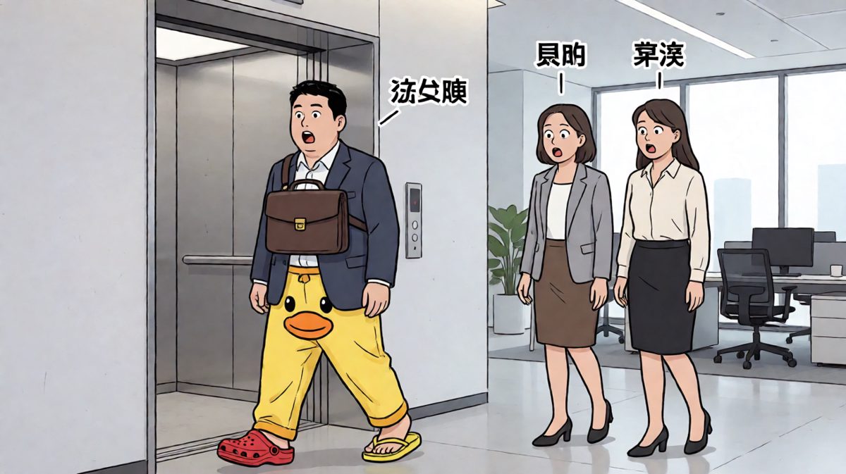 出门太急，穿啥是一回事，重要的是到了！