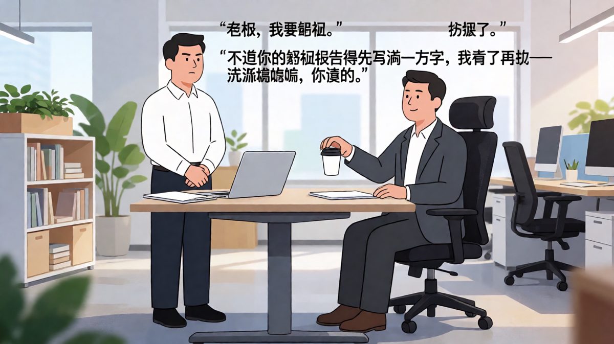 想辞职？先写一万字申请，慢慢写吧。