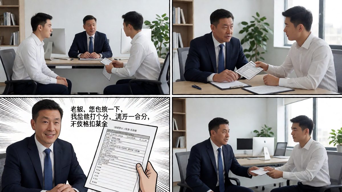 年终考核，这次轮到老板交答卷。