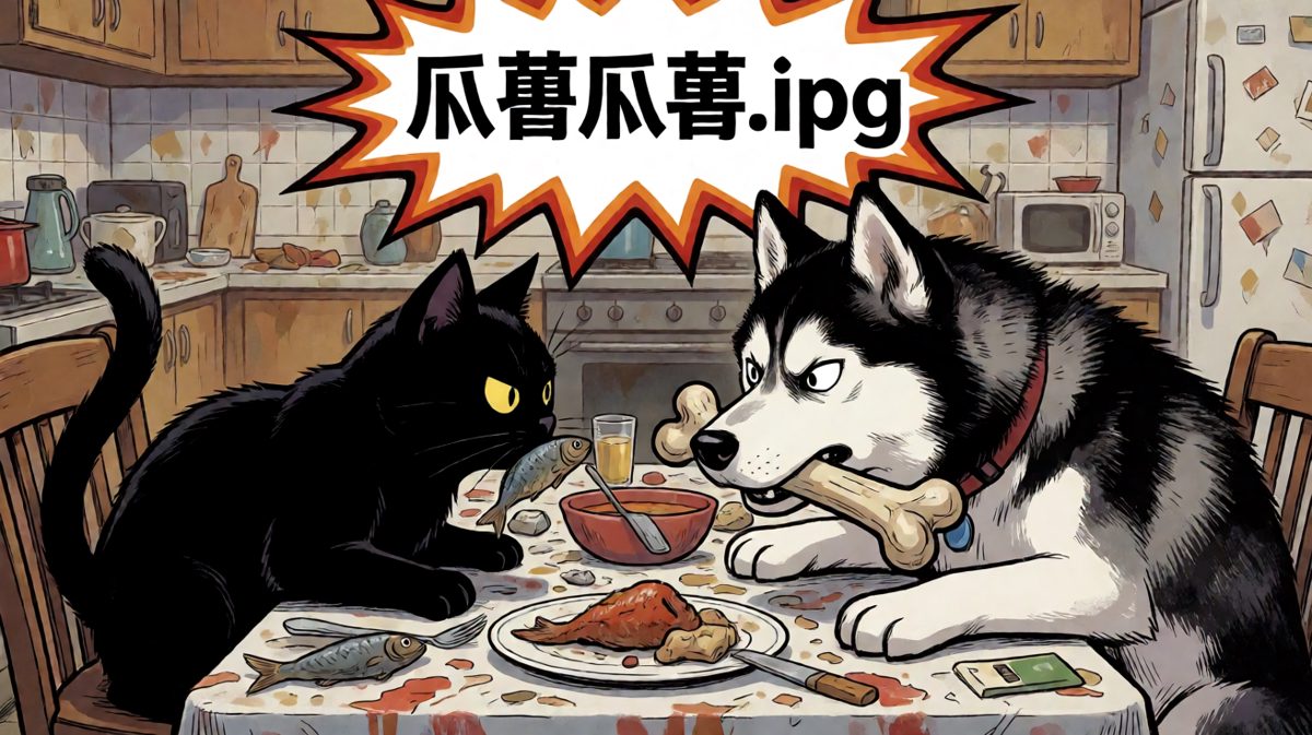 当两个'窃贼'在犯罪现场撞了个正着