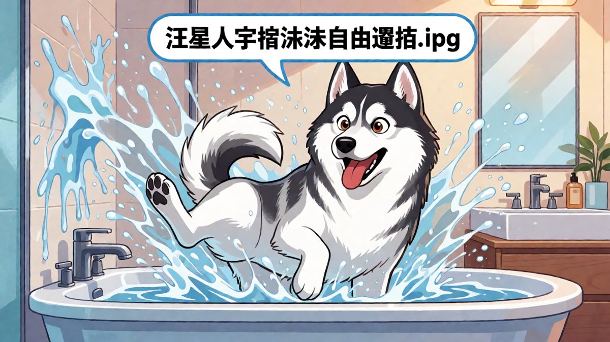 汪星人的洗澡日常：每一滴水都是对我的控诉