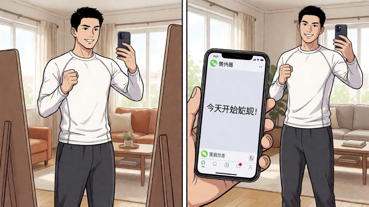 早晨雄心勃勃立下减肥flag，信心爆棚
