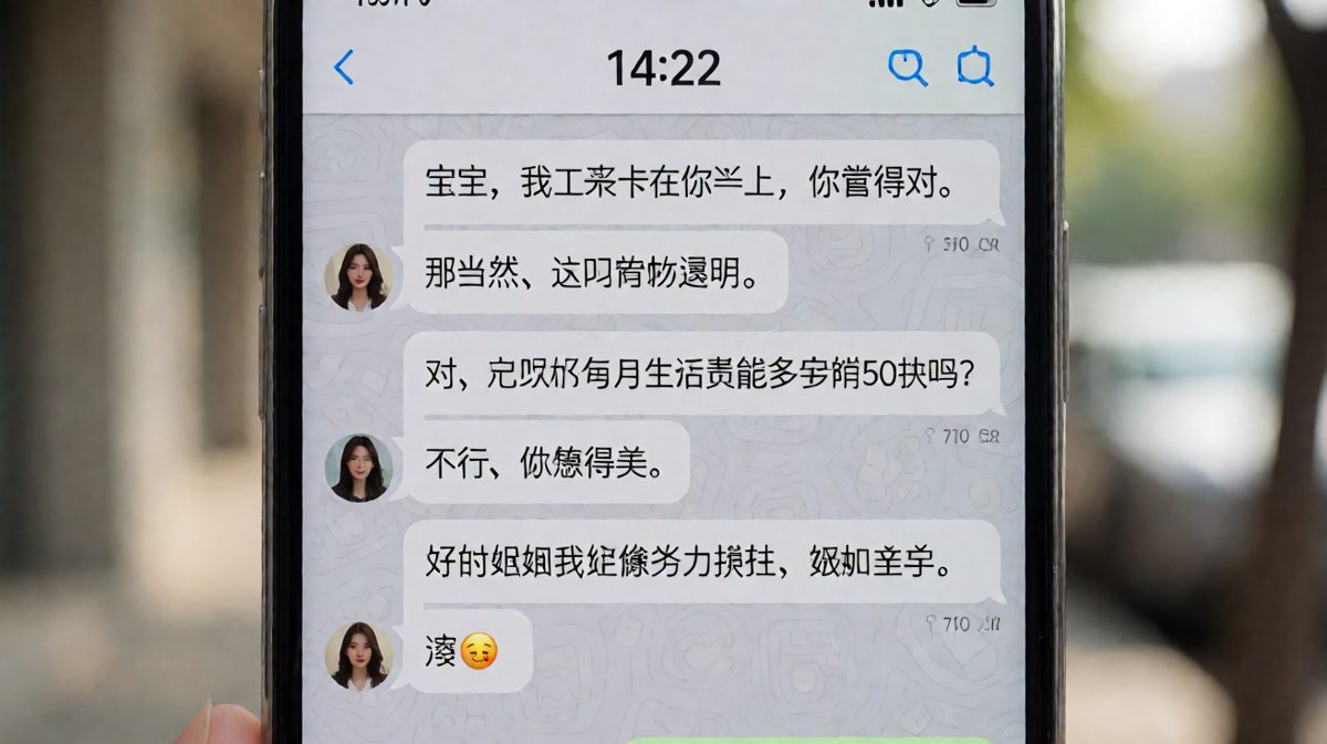 工资卡归管，生活费靠哭