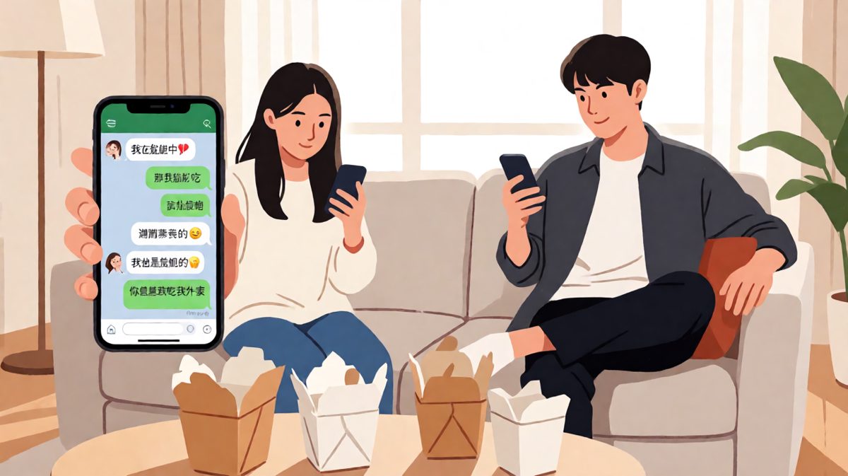女生喊减肥，男生却说'那我帮你吃'，最后还说'我也是减肥的'——原来吃的是她的。