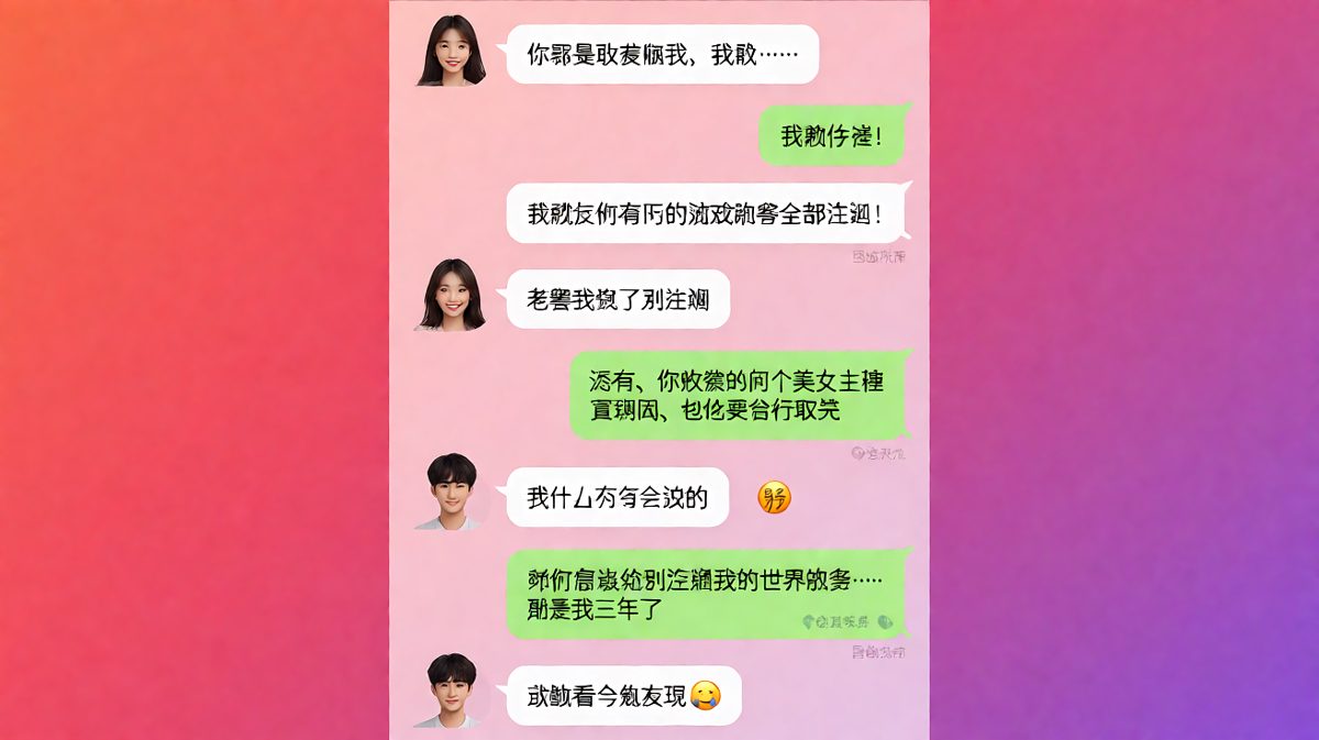 女生威胁男友不忠，武器居然是注销游戏账号