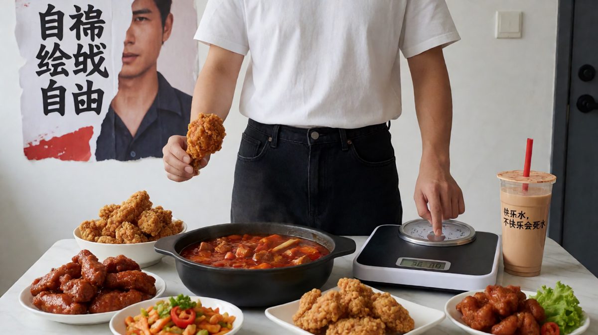 每年的flag都是这样立的：今年一定瘦！然后今年的饭是这样吃的：先胖为敬。