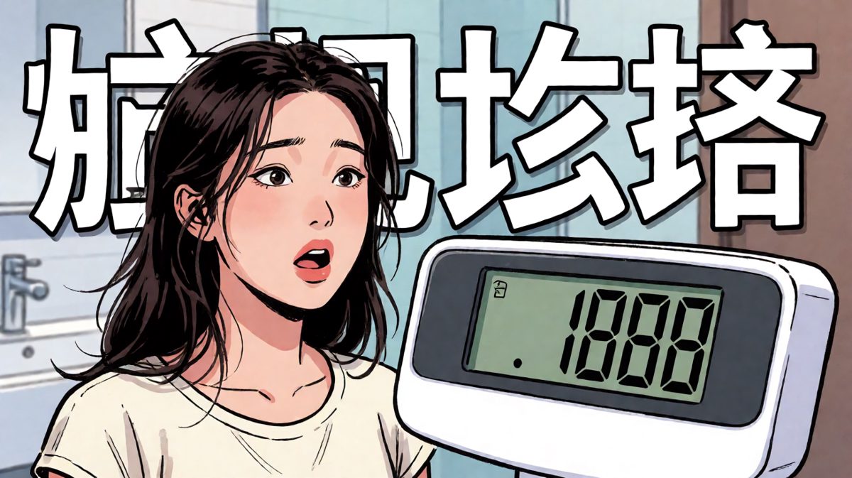 秤上的数字，给了我一记重锤