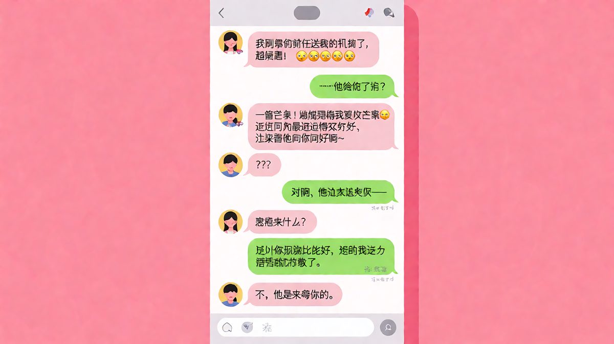 前任送礼反转：男生以为情敌来袭，结果被夸眼光好还找到漂亮对象