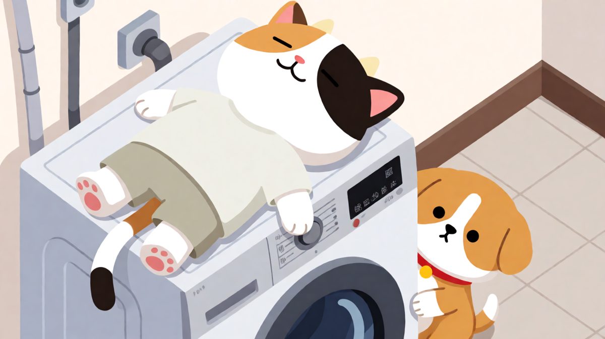 猫：这姿势，你们学不来的