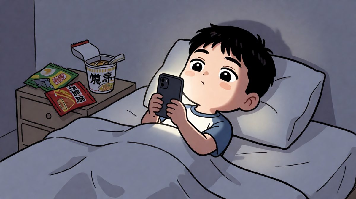 深夜饿醒，果断下单外卖