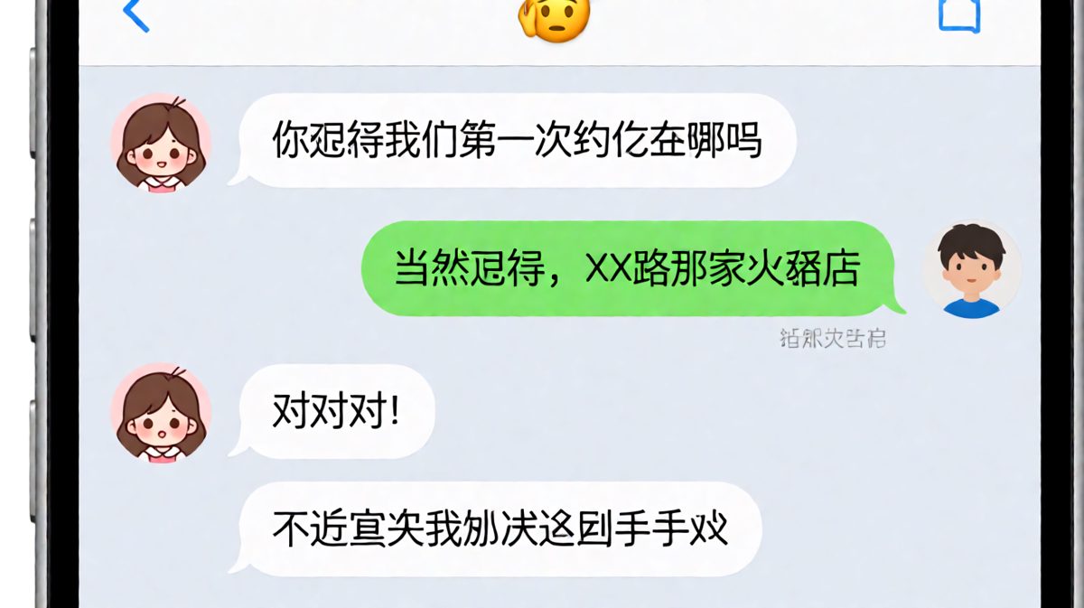 记得第一次约会——但迟到了半小时