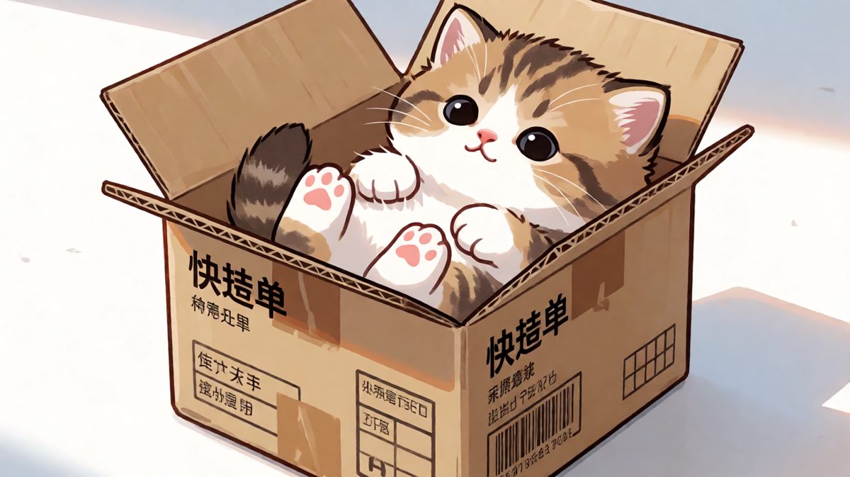猫：此箱是我王座，谁也别想夺走。