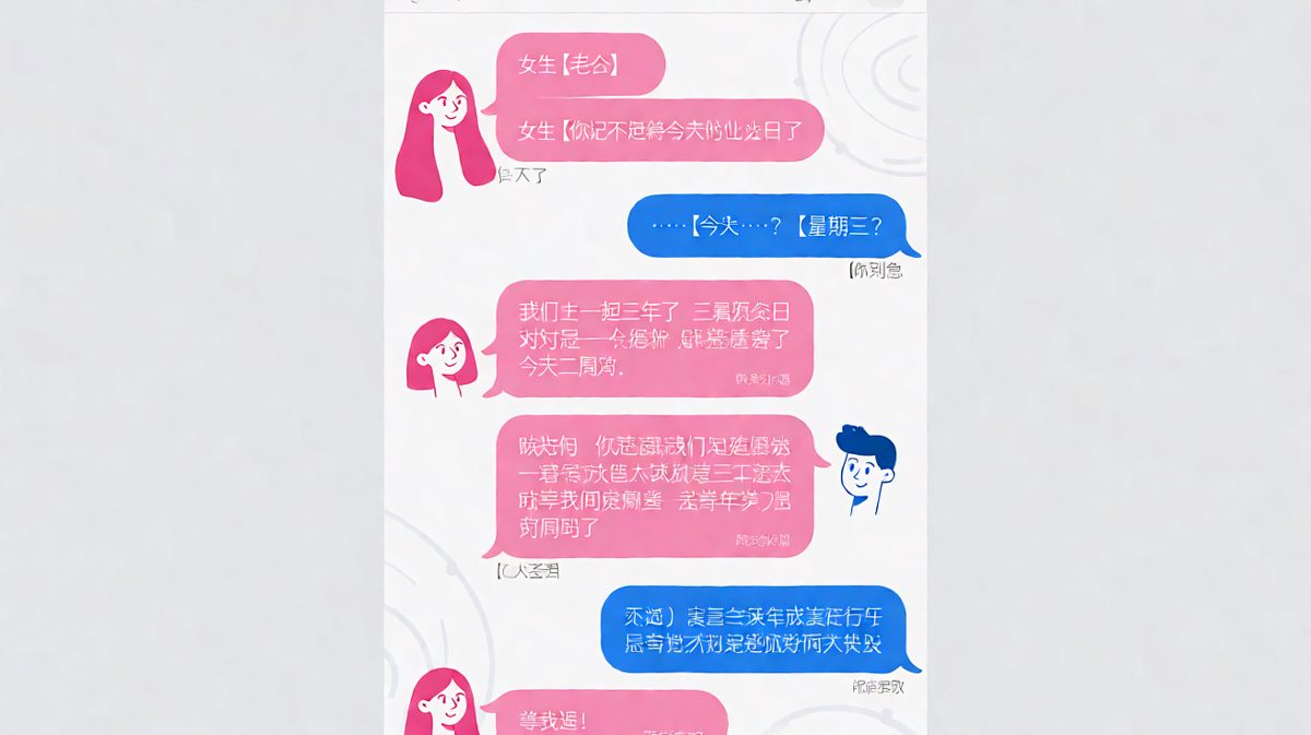 男生忘记纪念日险些凉凉，靠临时补救和手写信险险过关。