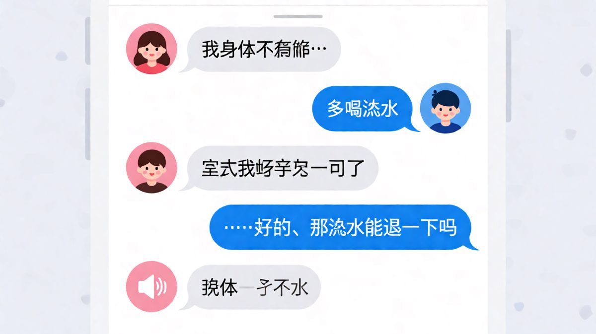 多喝热水的反向操作，男生被彻底击溃的瞬间。