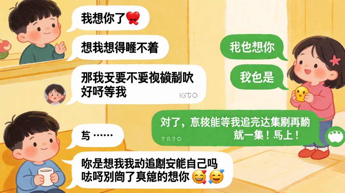 想你想到要追剧缓冲一下