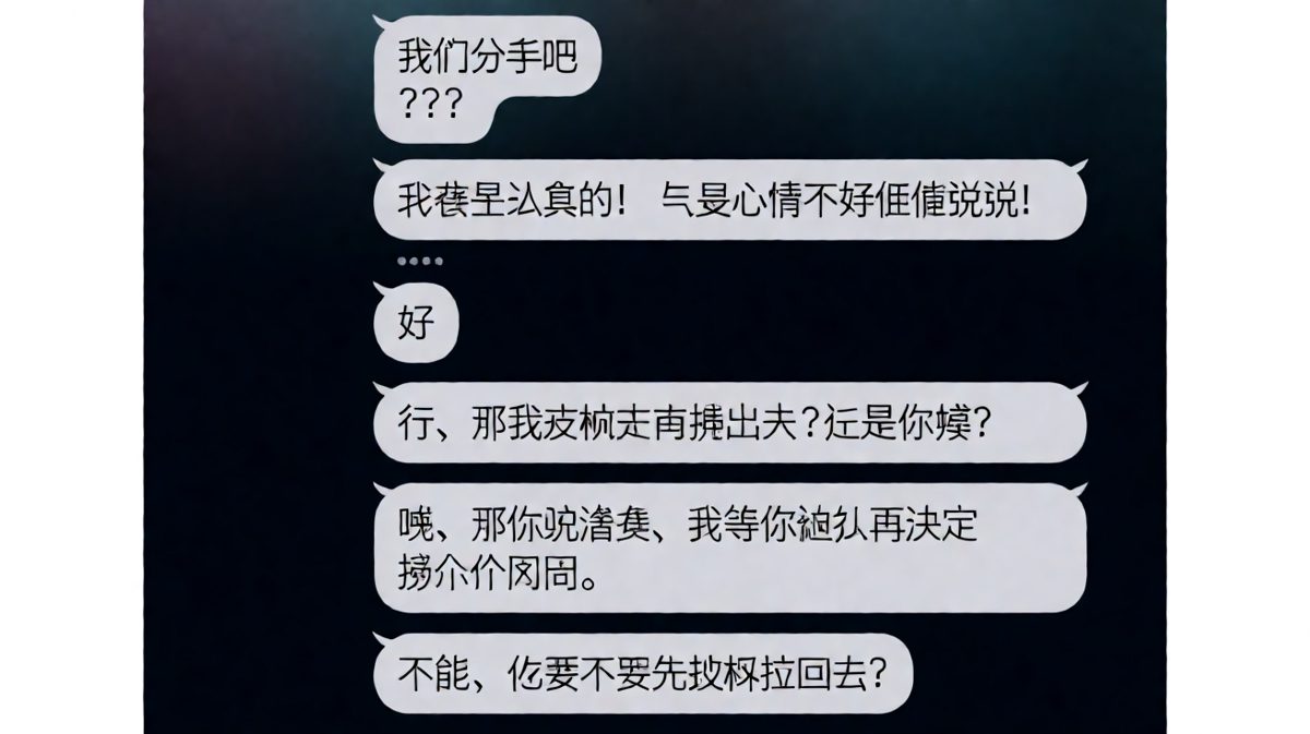 女生随口一说分手，男友当真到已经开始商量搬家了。