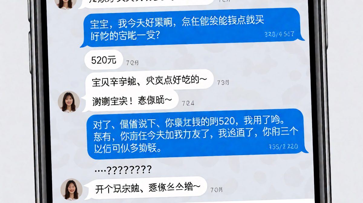 拿了红包还顺便撩了一下前任，这届女友太会玩了。