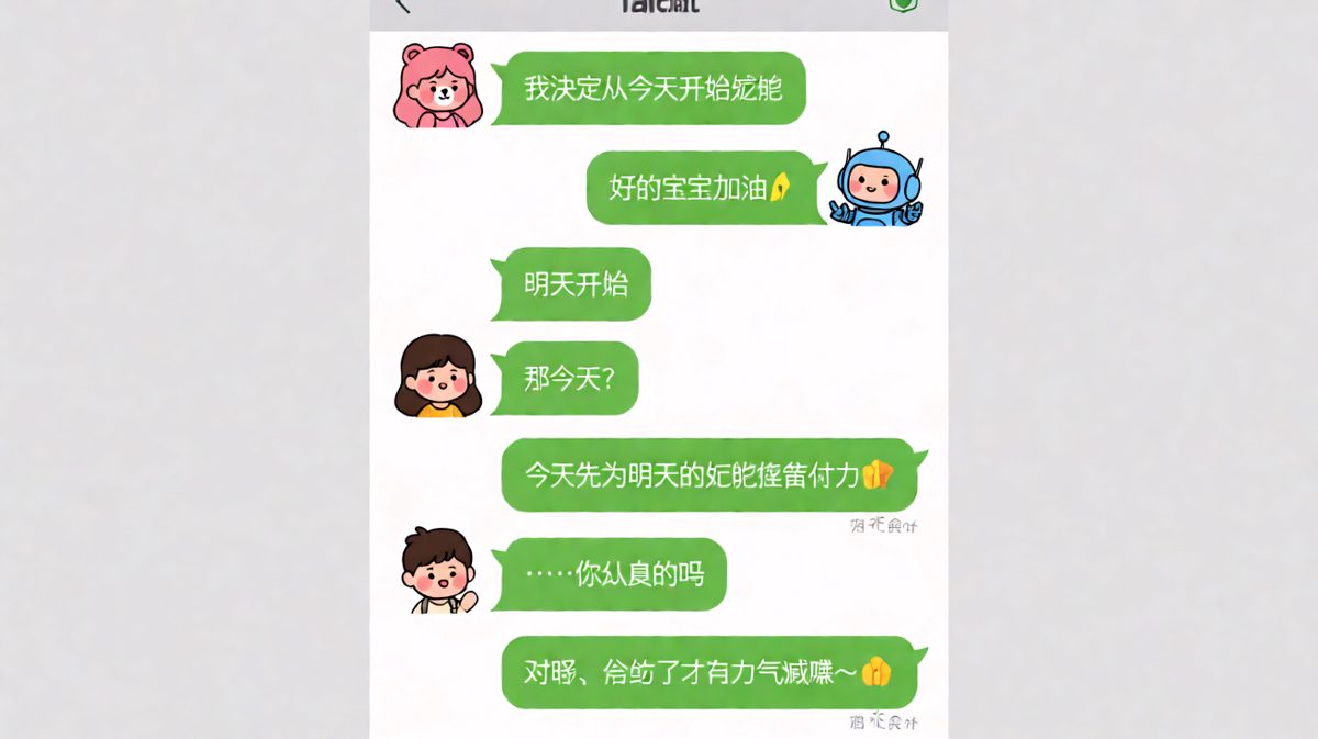 减肥宣言第一天就破功，女朋友的逻辑永远让人无言以对